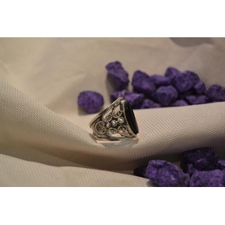 Cinta Plata y Azabache, azabache alargado y bolitas de plata - Imagen 2