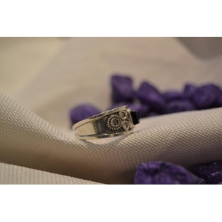 Cinta Plata y Azabache, azabache cuadrado pequeño - Imagen 2