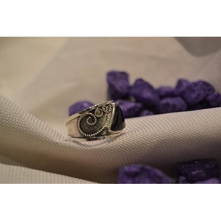 Cinta Plata y Azabache, azabache triangular elevado - Imagen 2