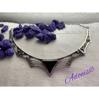 Gargantilla plata y azabache colección Cobi20 - Imagen 2